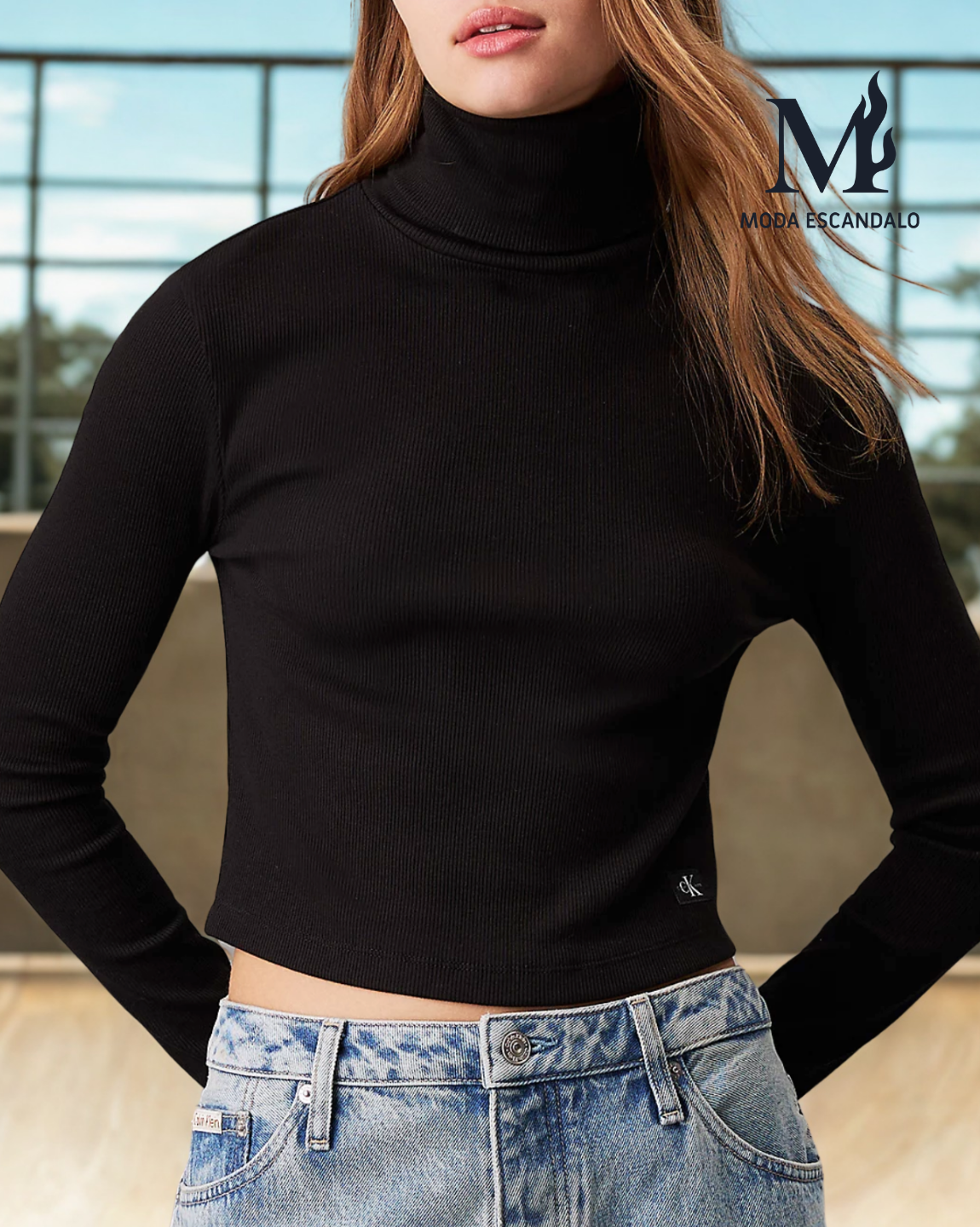 Camiseta manga larga Mujer Calvin Klein