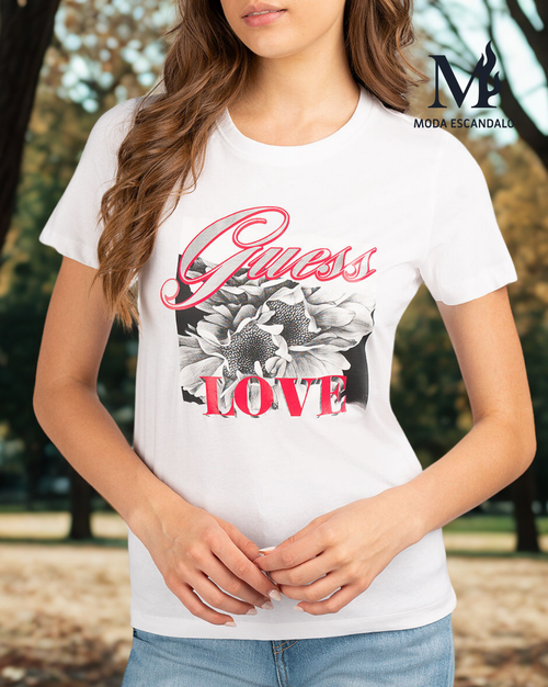 Camiseta manga corta mujer Guess