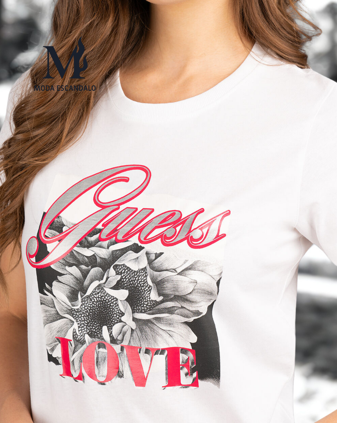 Camiseta manga corta mujer Guess