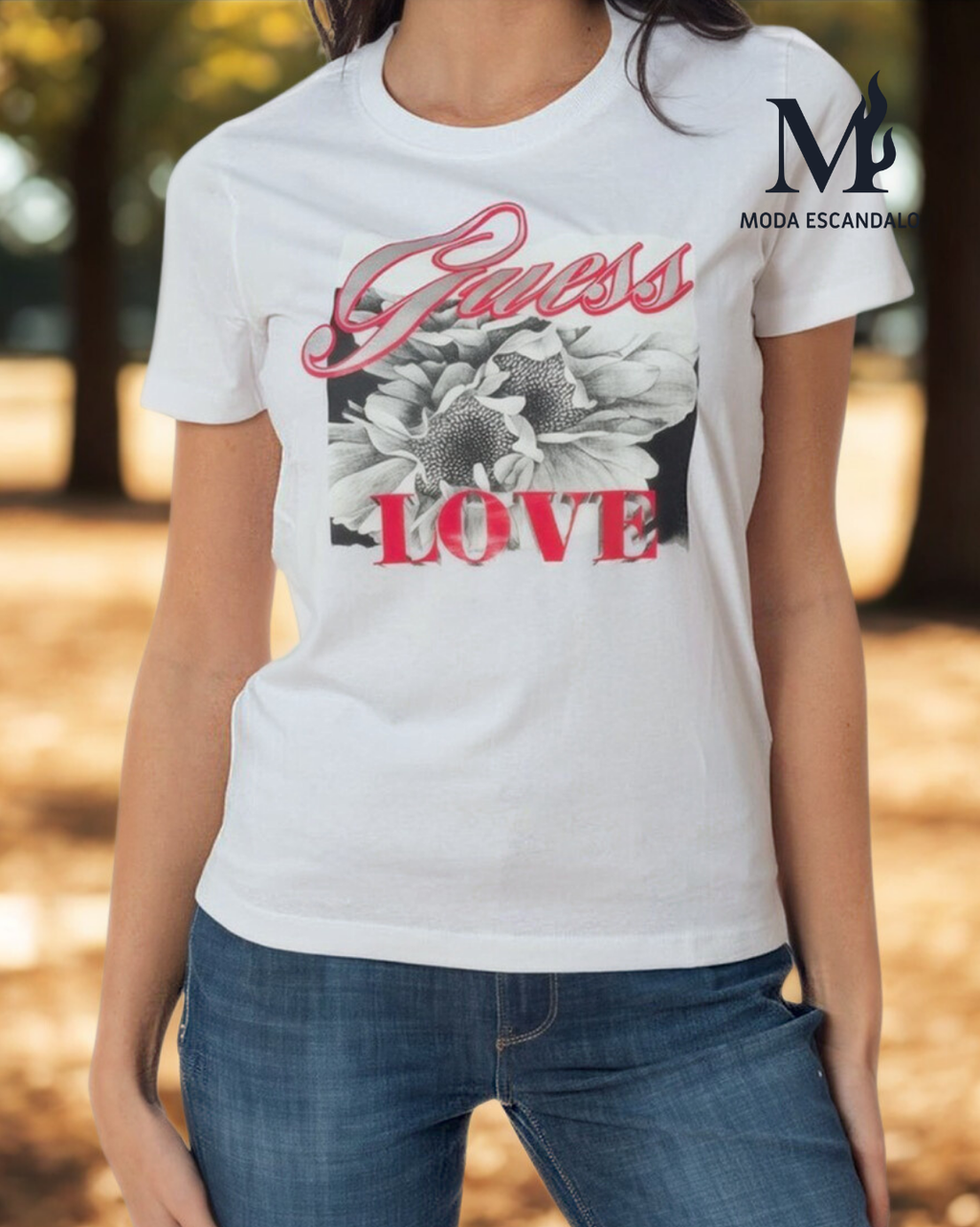 Camiseta manga corta mujer Guess