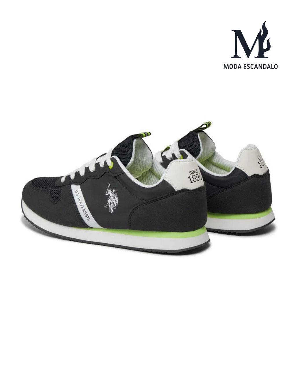 Zapatillas deportivas negras Ralph Lauren