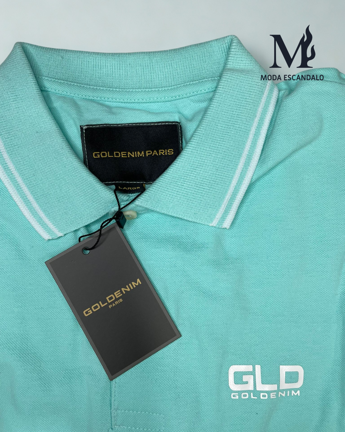 Polo Goldenim Turquesa
