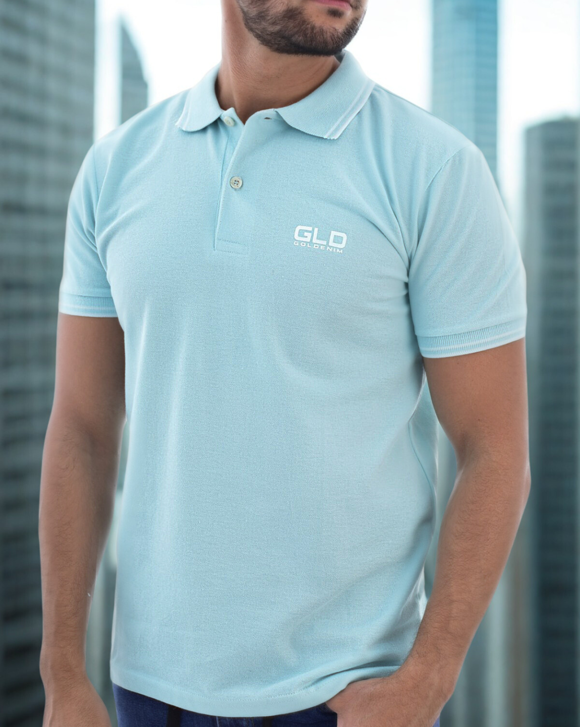 Polo Goldenim Turquesa